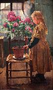 Leon Frederic Rhododendron in Bloom oil painting picture wholesale